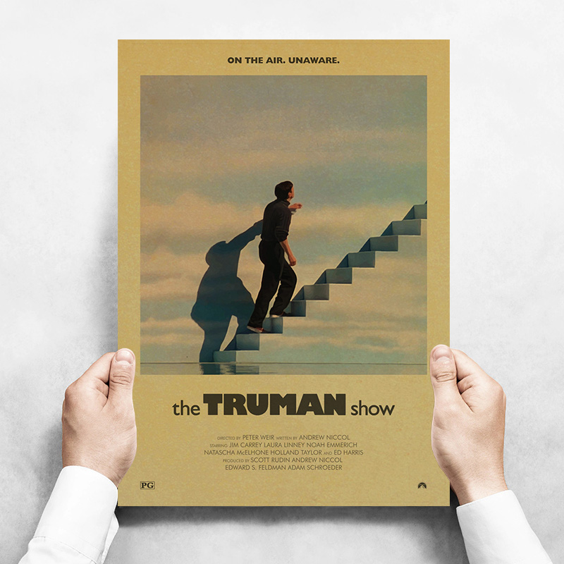 Popular Classic Movie Vintage Kraft Paper Posters Little Women The Truman Show Home Wall Decor Poster Art Painting Pictures - 4