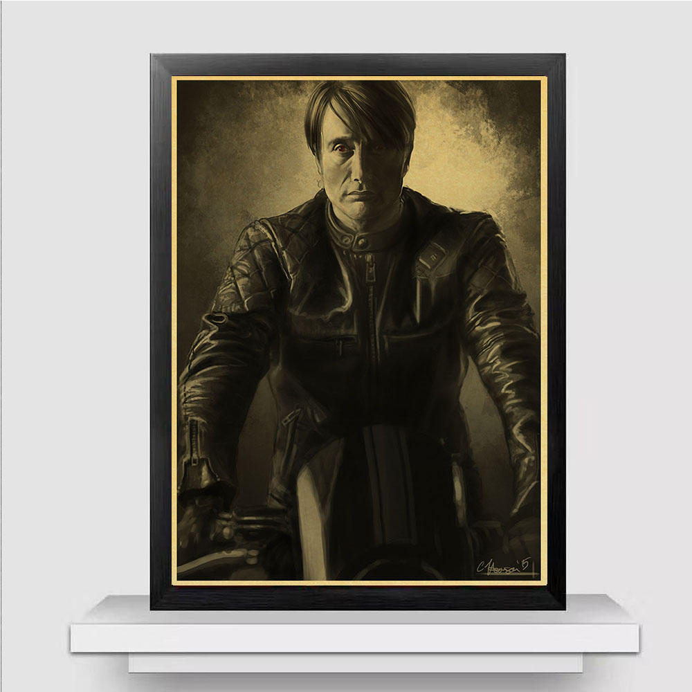 Hot Tv Series Movie Hannibal Vintage Poster Painting Horror Thriller Halloween Retro For Bar Home Decorative - 2