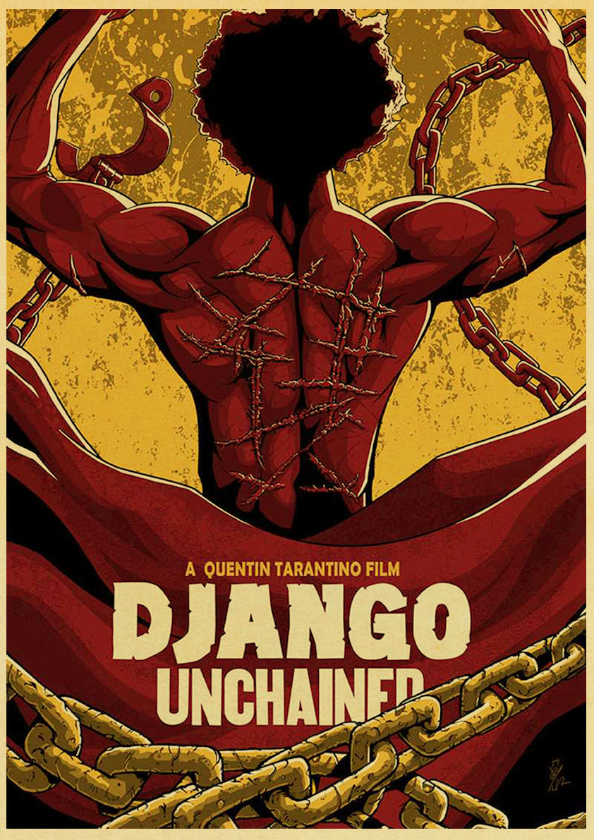 Quentin Tarantino Movie Poster Collection Vintage Kraft Paper Home Bedroom Decor Classic Wall Sticker - 4