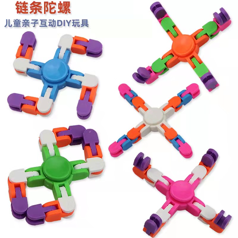 Stress Relief Sensory Fidget Toys Wacky Tracks Snake Puzzle Adhd Therapy Kids Party Favor - 9