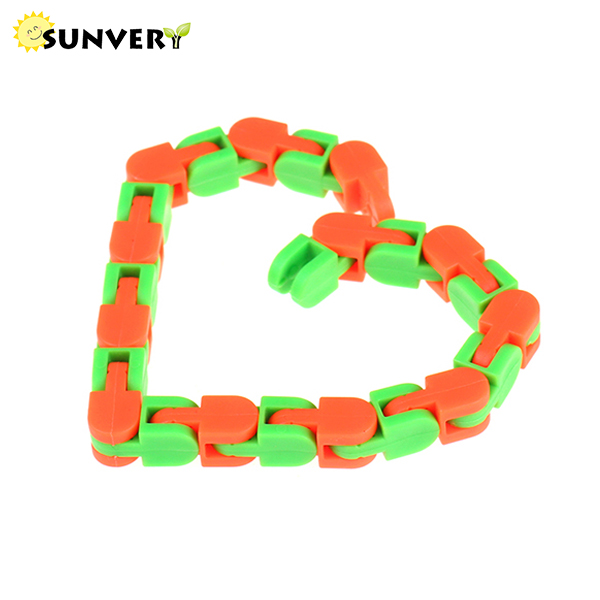 Stress Relief Sensory Fidget Toys Wacky Tracks Snake Puzzle Adhd Therapy Kids Party Favor - 10