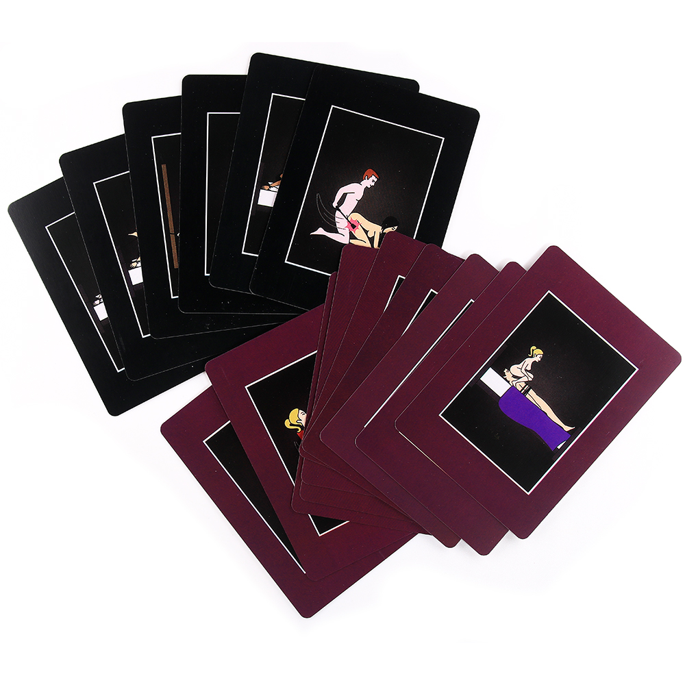 Adult Divination Tarot Card Deck 50 Erotic Bondage Positions Sexy Nude Couple Bed Game - 17