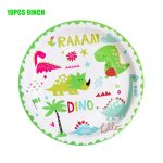 Dino Party Dinosaur Balloons Disposable Tableware Set Kids Boy Birthday Decoration Jungle Theme - 6