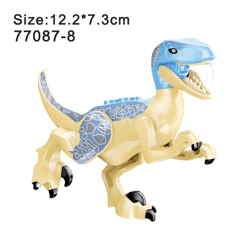 Kids Jurassic Dinosaur Building Blocks Toy Set Velociraptor Triceratops Stegosaurus Ideal Christmas Gift - 27