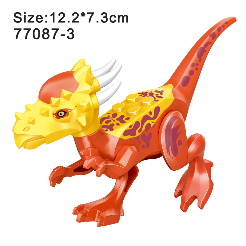 Kids Jurassic Dinosaur Building Blocks Toy Set Velociraptor Triceratops Stegosaurus Ideal Christmas Gift - 26