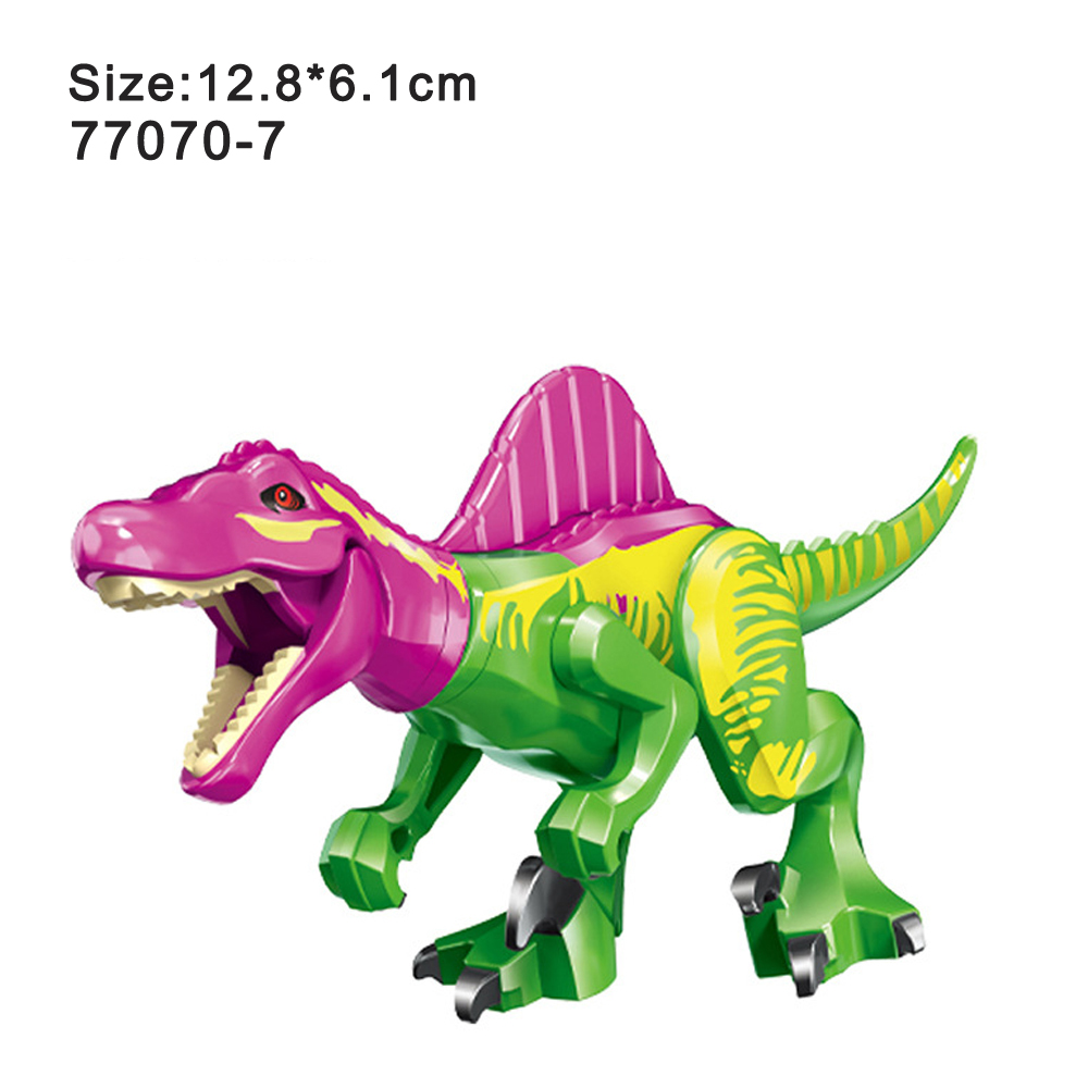 Kids Jurassic Dinosaur Building Blocks Toy Set Velociraptor Triceratops Stegosaurus Ideal Christmas Gift - 21