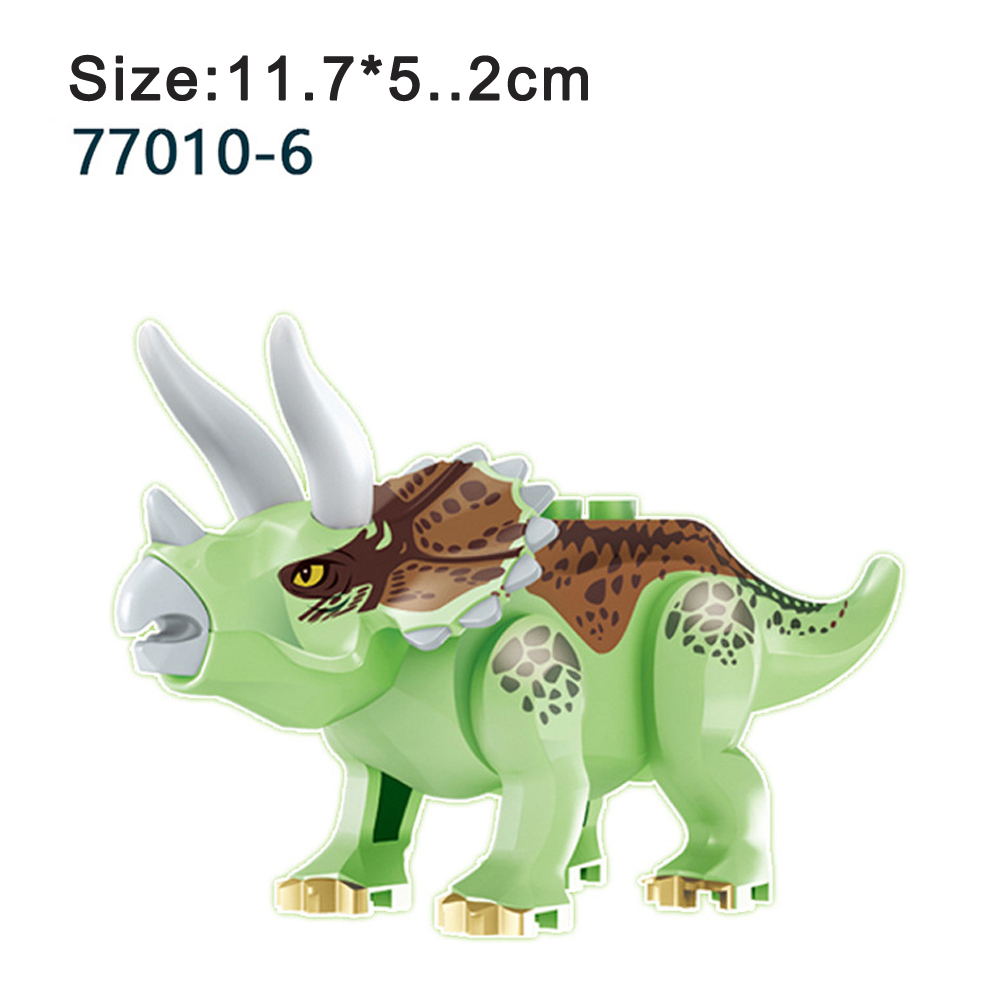 Kids Jurassic Dinosaur Building Blocks Toy Set Velociraptor Triceratops Stegosaurus Ideal Christmas Gift - 14