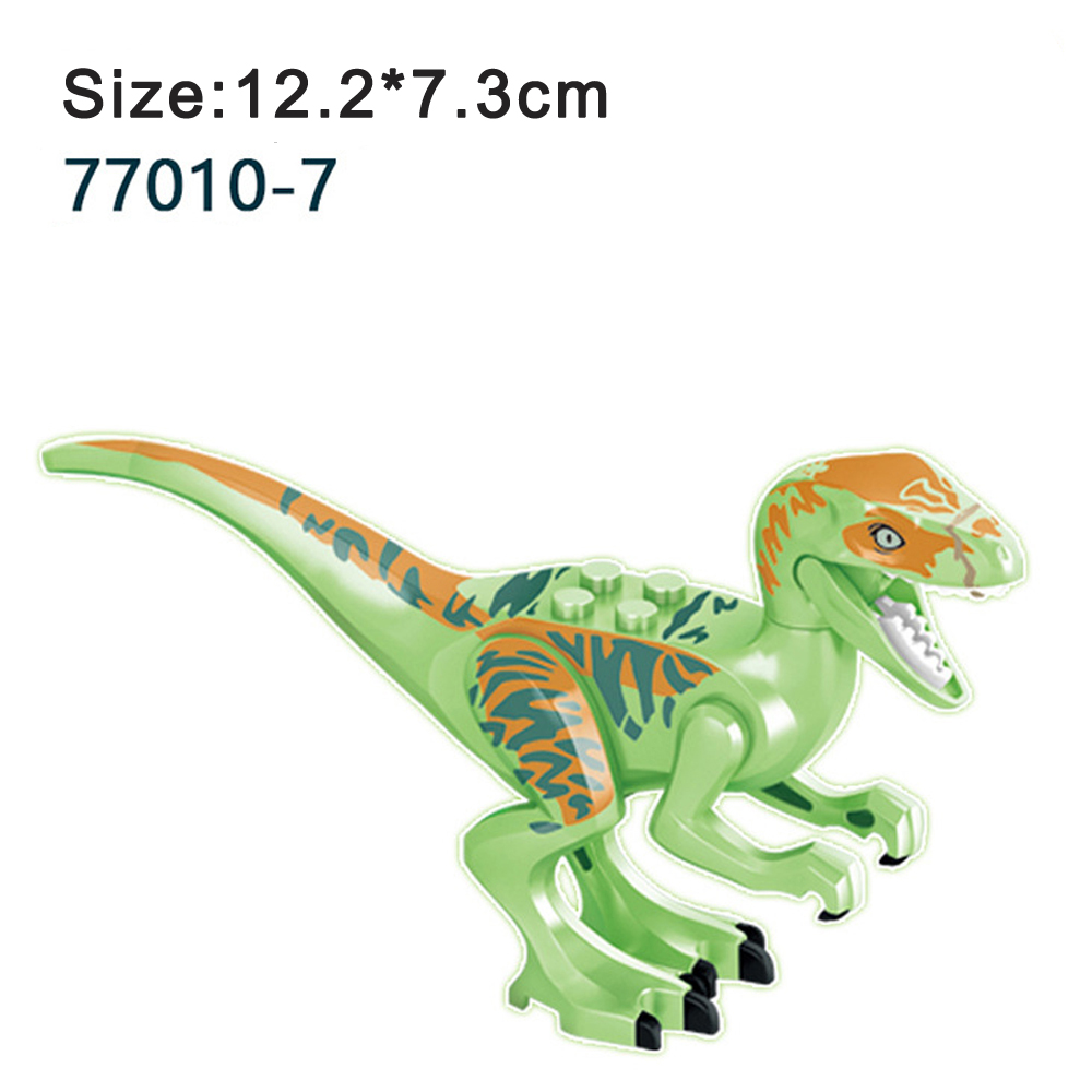 Kids Jurassic Dinosaur Building Blocks Toy Set Velociraptor Triceratops Stegosaurus Ideal Christmas Gift - 13