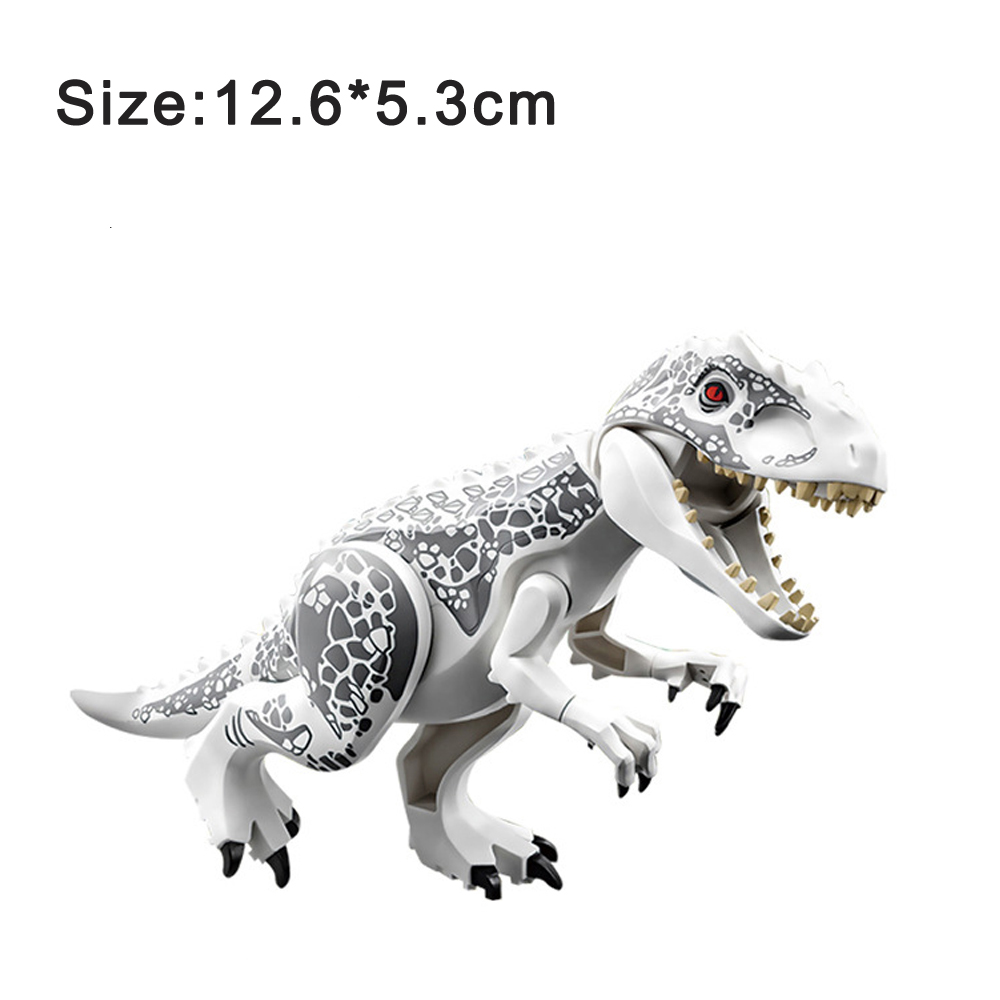 Kids Jurassic Dinosaur Building Blocks Toy Set Velociraptor Triceratops Stegosaurus Ideal Christmas Gift - 9