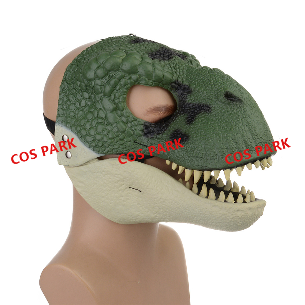 Halloween Cosplay Latex Dragon Dinosaur Mask Open Mouth Scary Costume Accessory - 12