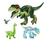 Jurassic World Dinosaur Building Block Figure Indoraptor Velociraptor Triceratop T-rex Dino Brick Toy Christmas Gift - 6