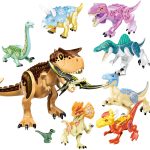 Jurassic World Dinosaur Building Block Figure Indoraptor Velociraptor Triceratop T-rex Dino Brick Toy Christmas Gift - 5