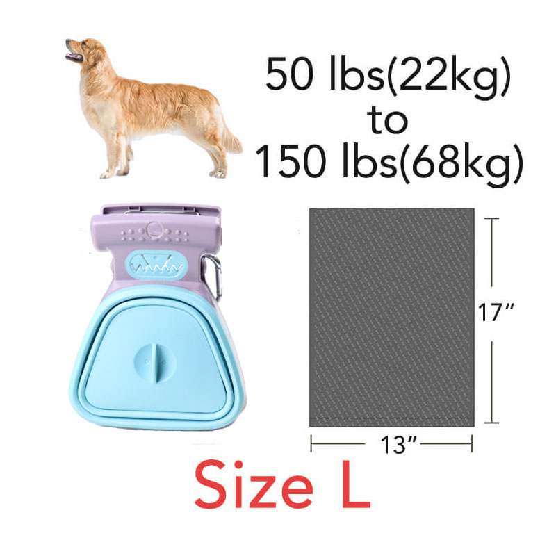 Portable Dog Pooper Scooper Foldable Travelfriendly With 1 Roll Of Compostable Bags For Efficient Pet Waste Cleanup - 3