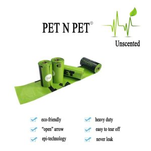 Biodegradable Dog Poop Bags Earth-friendly 360 720 Counts 24 48 Rolls 15 Micron Green Cat Waste Garbage Bag - 2