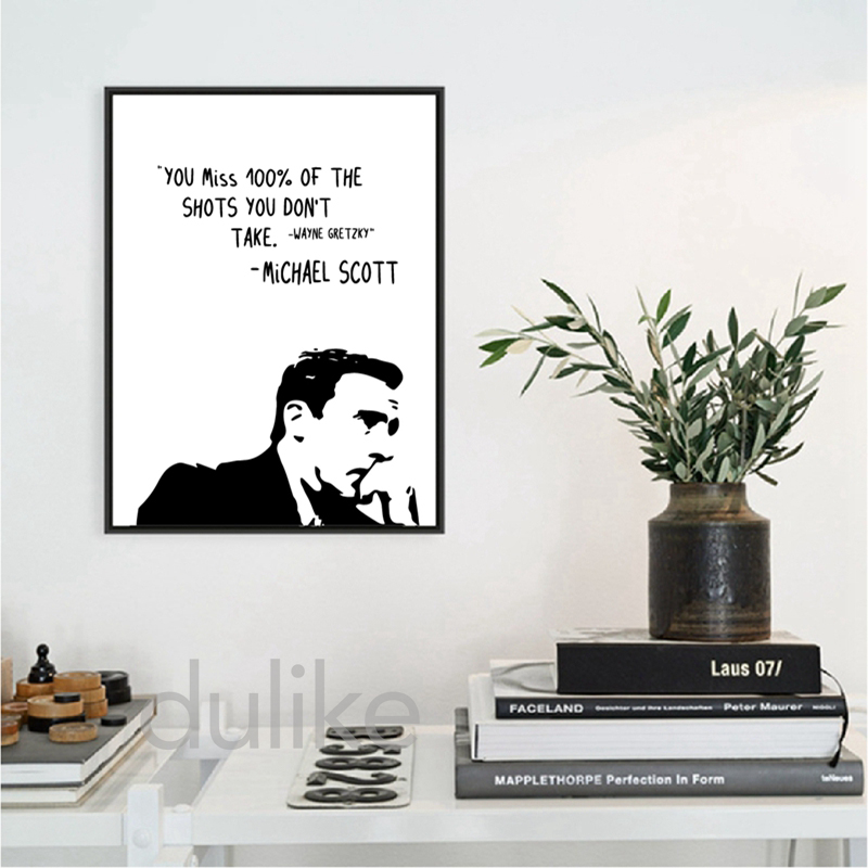 Office Tv Show Michael Scott Quotes Canvas Art Poster Minimalist Home Wall Decor Painting Print - 7