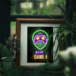 Gaming Zone Canvas Poster Funny Game Quote Wall Art Prints Painting Kids Boys Gamer Room Picture Arcade Hall Playroom Decoration - 4