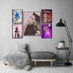 Ariana Grande Sexy Star Singer Beauty Canvas Poster Prints Wall Art Painting Pictures For Living Room Home Decor - 2