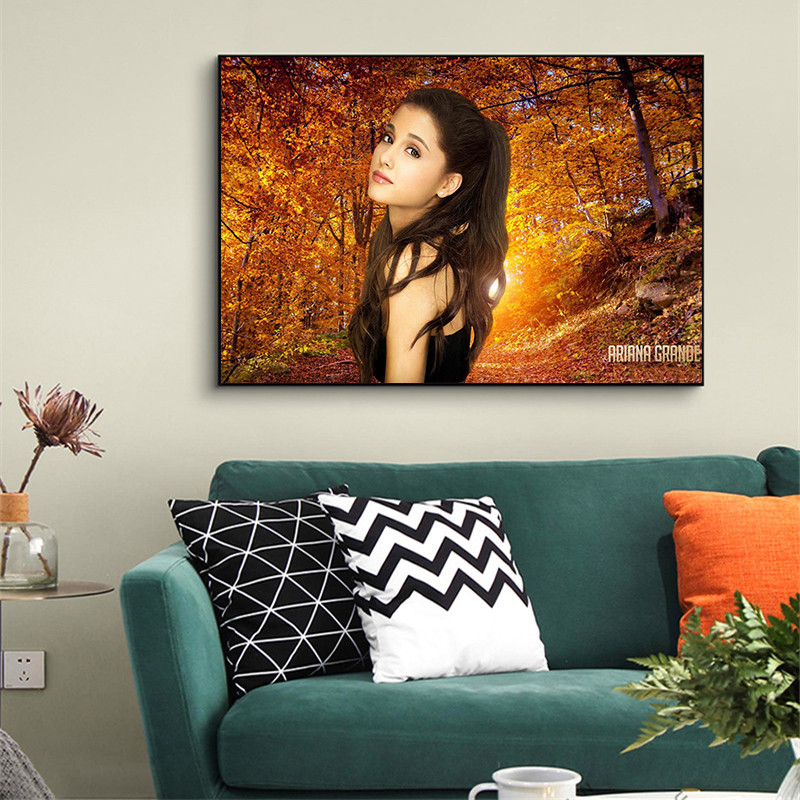 Ariana Grande Singer Canvas Wall Art Sexy Star Poster Prints Living Room Home Decor Painting Pictures - 7