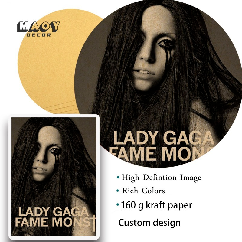 Singer Poster Kraft Paper Posters Vintage Classic Music Band Retro Decor Rapper Painting Picture For Home Room Bar Wall - 4