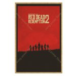 Red Dead Redemption 2 Game Poster Home Decor 40x60cm Retro Big Kraftpaperstyle Wall Posters Vintage Internet Cafe Bar Decoration - 5