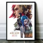 Popular Game Jinx League Of Legends Arcane Tv Series Poster Canvas Painting Living Room Bedroom Lovers Decorative - 2