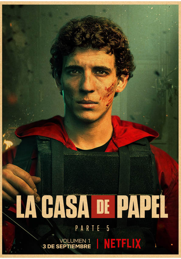 Money Heist La Casa De Papel Vintage Poster Bella Ciao Home Decor Wall Art For Bar Cafe - 33