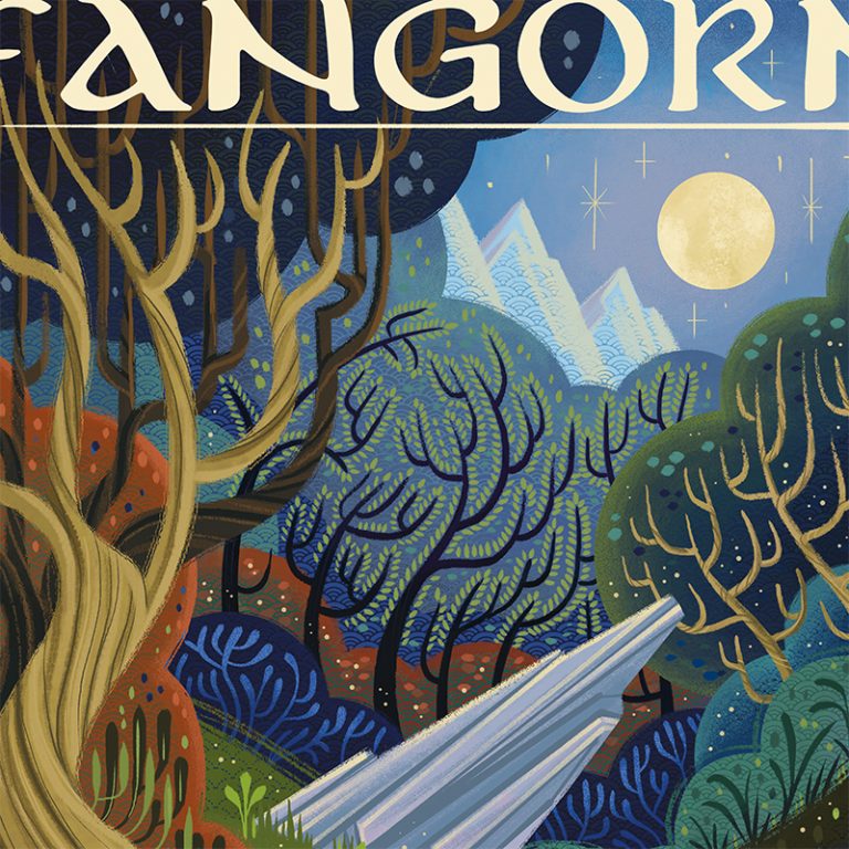 Tolkien Wall Art Canvas Painting Middle Earth Landscape Lotr Posters