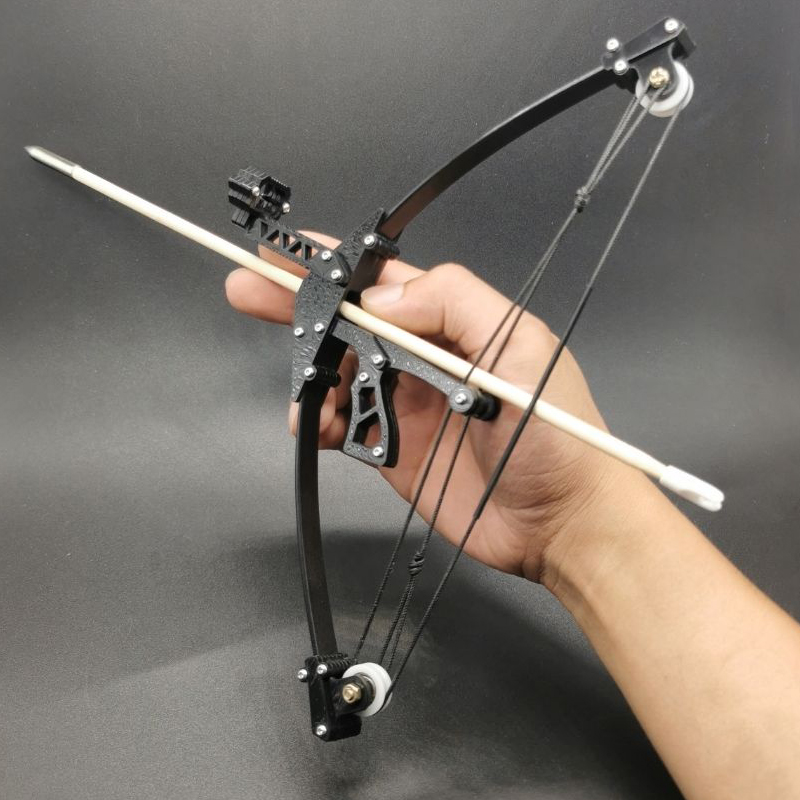 Outdoor Powerful Mini Composite Archery Bow Short Axis Triangle Design Arrow Shooting Competitive Toy - 5