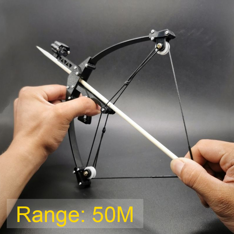 Outdoor Powerful Mini Composite Archery Bow Short Axis Triangle Design Arrow Shooting Competitive Toy - 3