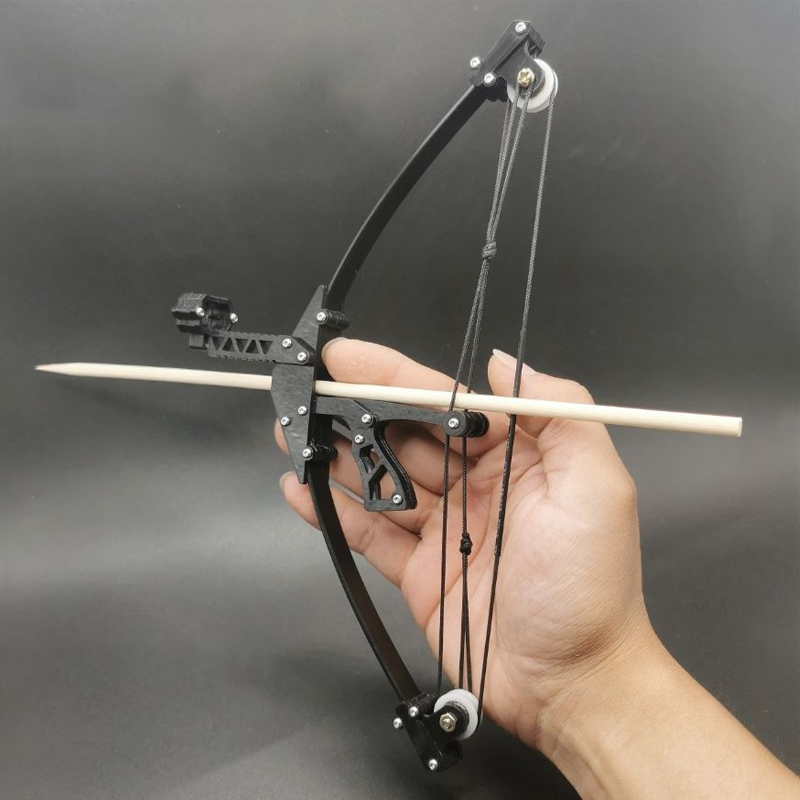 Outdoor Powerful Mini Composite Archery Bow Short Axis Triangle Design Arrow Shooting Competitive Toy - 1