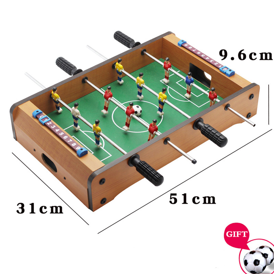 Portable Mini Tabletop Foosball Game Set With 2 Balls Score Keeper Ideal Soccer Table Game For Kids Adults - 2