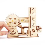 4 Kinds Marble Race Run 3d Wooden Puzzle Mechanical Kit Stem Science Physics Toy Maze Ball Assembly Model Building For Kids - 4