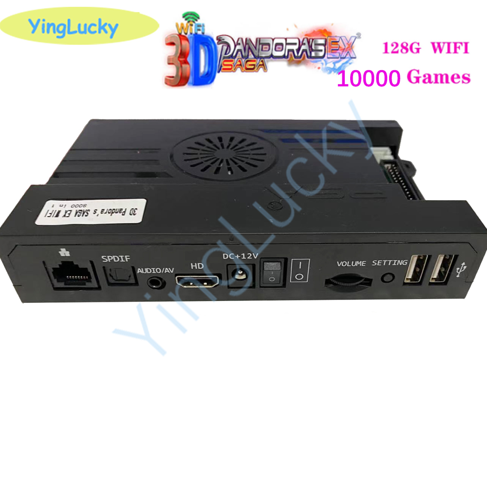 Pandora Box 3d Saga Ex Multiplayer Arcade Console With 10000 Builtin Games 128gb Wifi Save Function Joysticks Pcb Video - 3