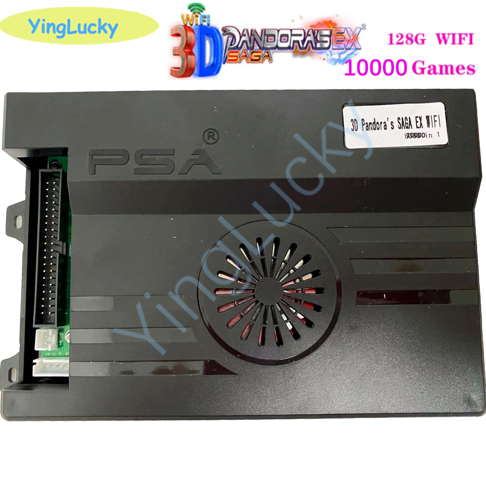 Pandora Box 3d Saga Ex Multiplayer Arcade Console With 10000 Builtin Games 128gb Wifi Save Function Joysticks Pcb Video - 2