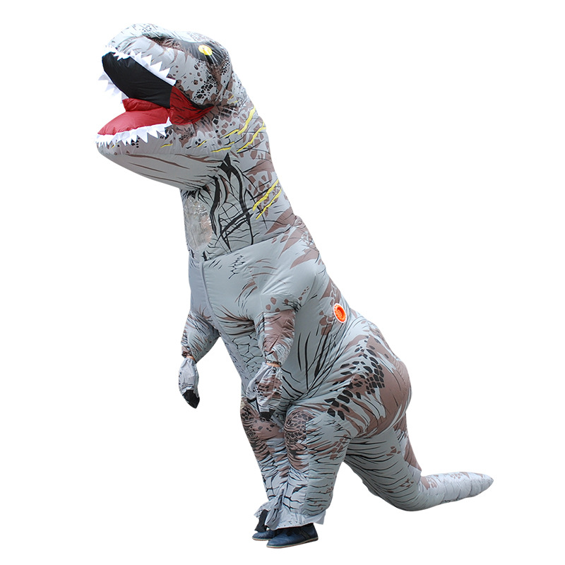 Adults Kids Inflatable Trex Dinosaur Costume Fancy Mascot For Cosplay Halloween Anime Parties - 9