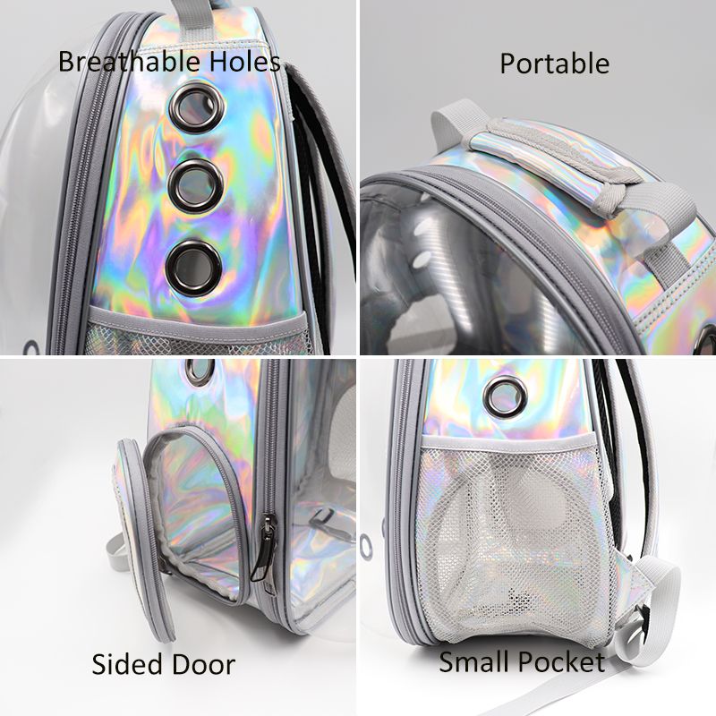 Breathable Astronaut Pet Carrier Backpack Transparent Bubble Space Capsule For Cats Dogs Ideal For Car Bike Window Travel - 7