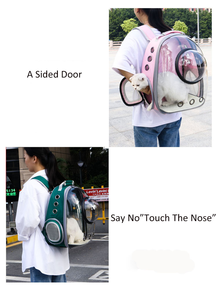 Breathable Astronaut Pet Carrier Backpack Transparent Bubble Space Capsule For Cats Dogs Ideal For Car Bike Window Travel - 2