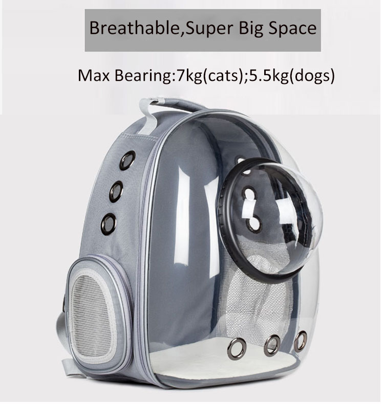 Breathable Astronaut Bubble Pet Backpack Transparent Space Capsule Carrier For Catdog Outdoor Travel - 17