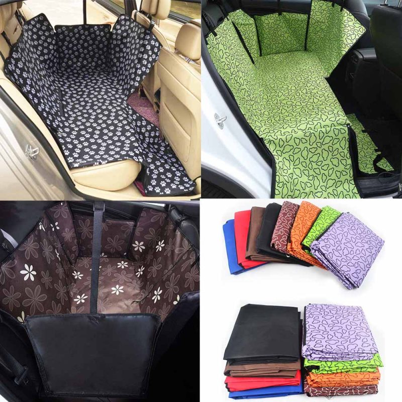 Pet Dog Carrier Car Seat Cover Cat Rear Portable Oxford Cloth Waterproof Accessories