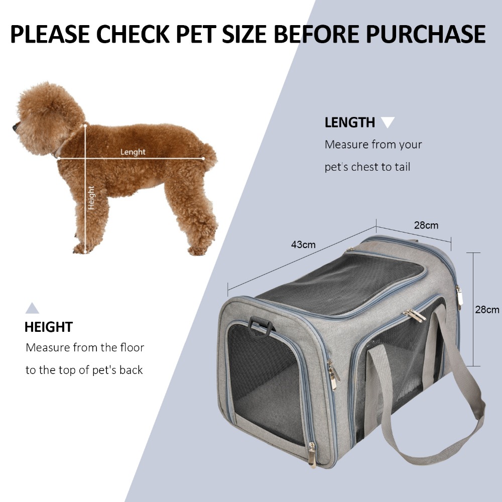 Airlineapproved Softsided Dog Cat Carrier Backpack Small Pet Travel Bag For Safe Transport - 9