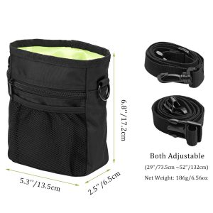 Pet Dog Training Treat Snack Bait Portable Feed Pocket Pouch Waist Back Outdoor Food Bag Dogs Pack - 2