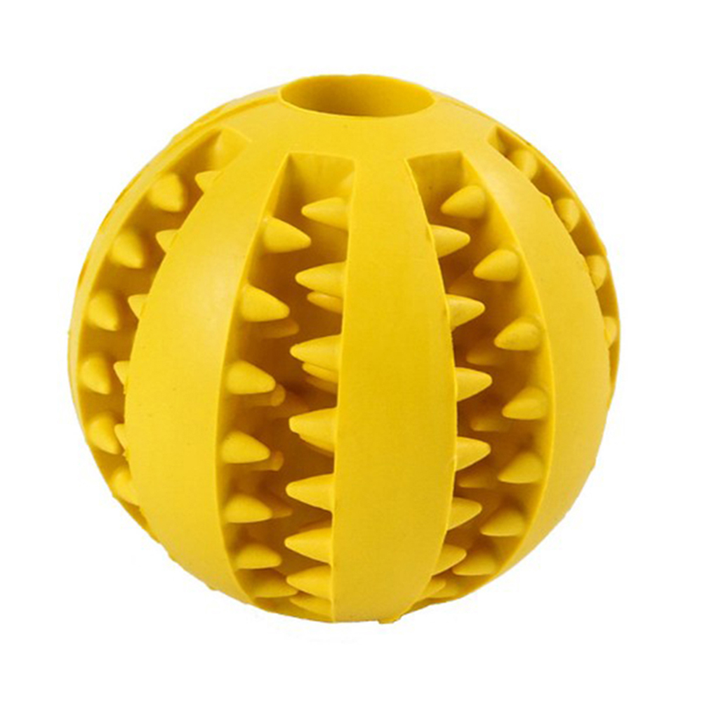 Durable Biteresistant Natural Rubber Ball Interactive Pet Toy For Cats Puppies Teeth Cleaning Food Dispenser Dog Chew Toy - 15