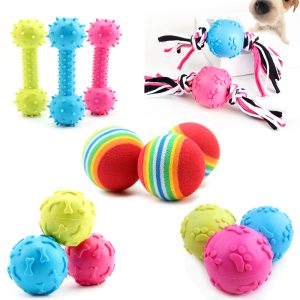 Pet Dog Toys Puppy Funny Interactive Chew For Small Resistant To Bite Teeth Training Rubber Ball - 2