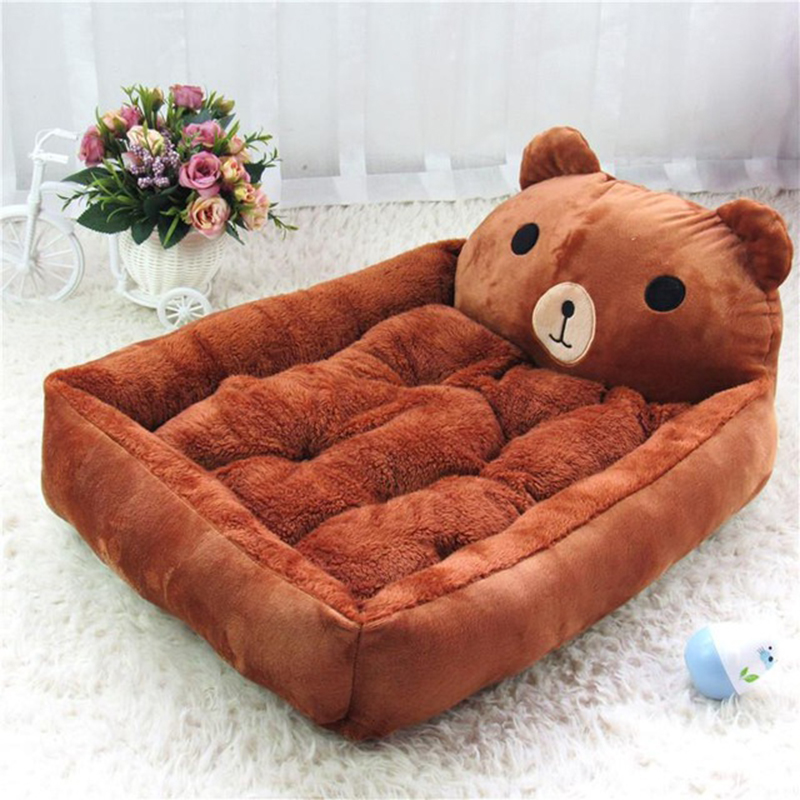 Large Dog Bed For Golden Retriever Washable Removable Teddy Cartoon Pet Nest Cozy Mat Accessories - 9