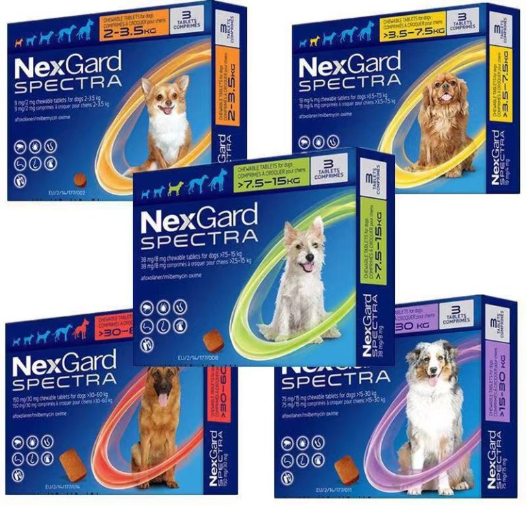 Nexgard Spectra Chewable Flea Tick Worm Heartworm Treatment For Dogs