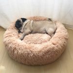 Super Soft Pet Bed Kennel Dog Round Cat Winter Warm Sleeping Bag Long Plush Puppy Cushion Mat Portable 46 50 60cm