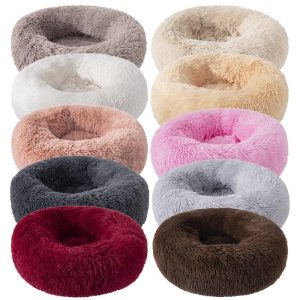 Long Pet Dog Bed Plush Super Soft Kennel