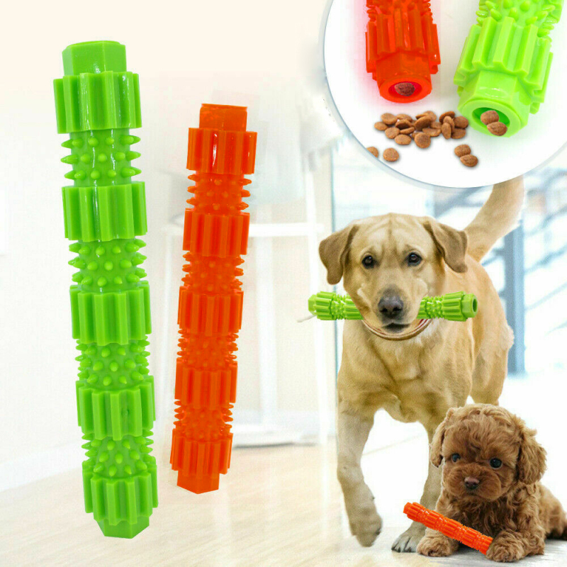 Chewable Dog Toy Toothbrush Stick Durable Soft Rubber Toothpaste Pet Molar Cleaner For Small Dogs - 6