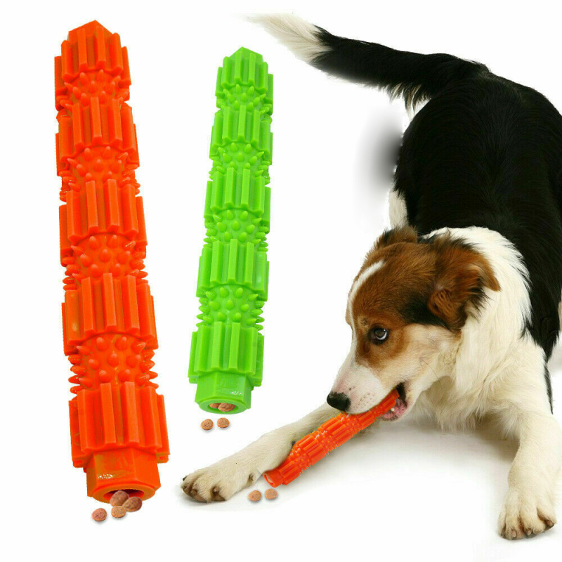 Chewable Dog Toy Toothbrush Stick Durable Soft Rubber Toothpaste Pet Molar Cleaner For Small Dogs - 4