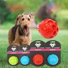 Dog Toys Squeaking Bouncing Ball Durable Pet Squeaky Bite Resistant For Small To Large Dogs